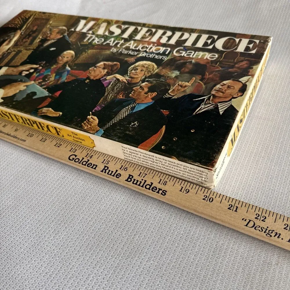 RARE Vintage 1970 Masterpiece - The Art Auction Game Parker Brothers Board Game